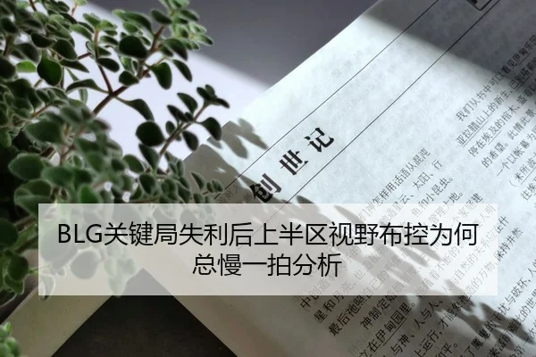 BLG关键局失利后上半区视野布控为何总慢一拍分析